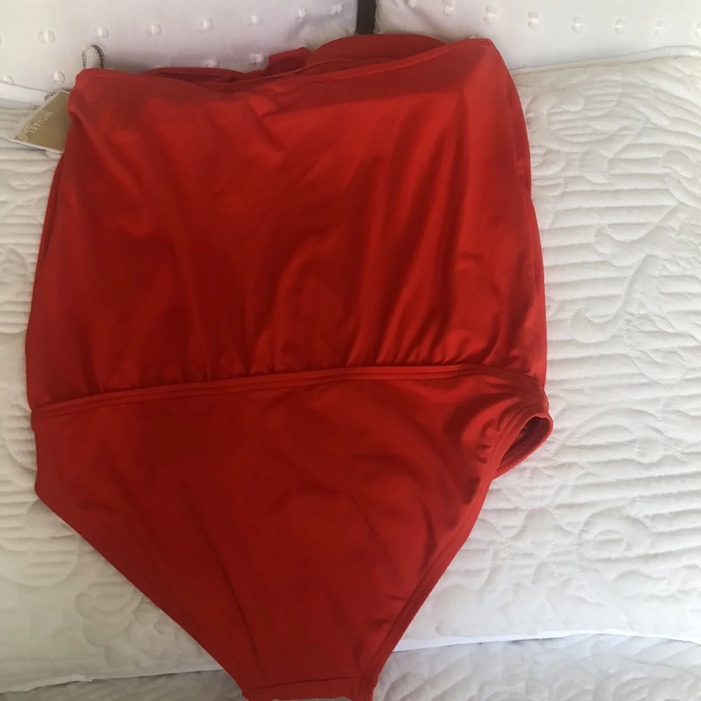 🔥❤️Michael Kors one piece bathing suit halter top